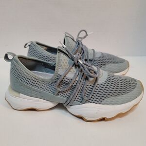 Sorel Women's Kinetic Impact Lace Crushed Blue and White Sneakers Sz9